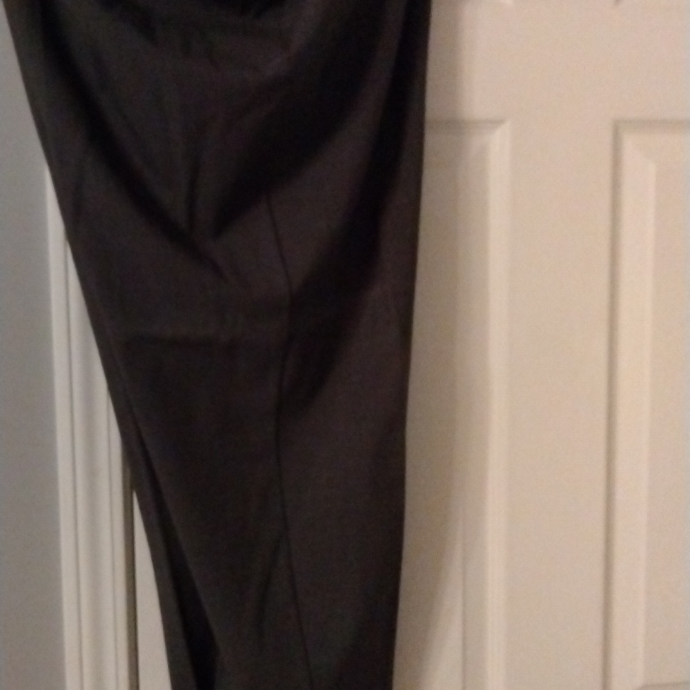 Gray dress pants 20W with Gray and black sweater 1X